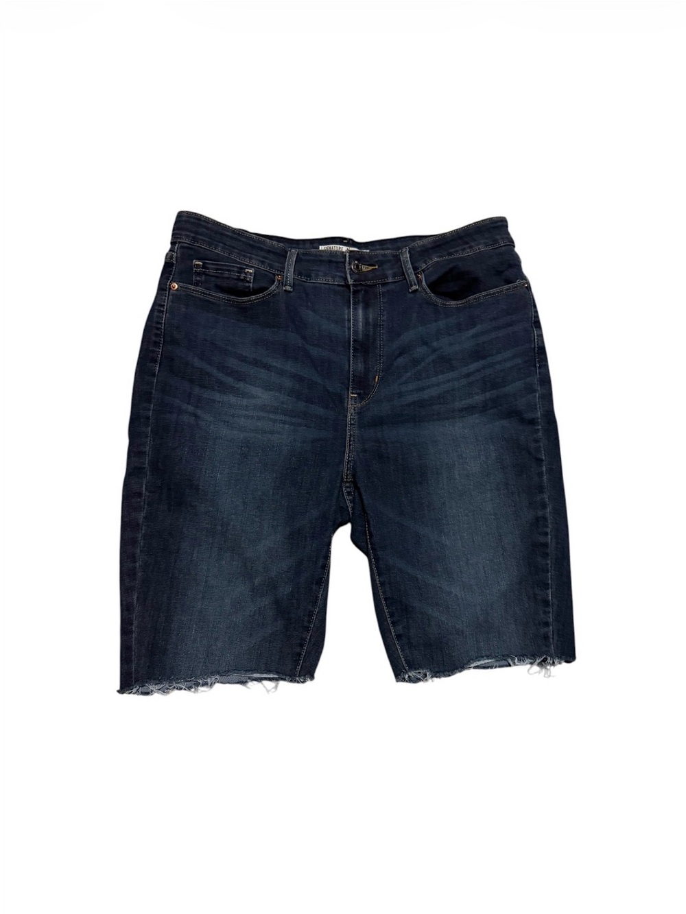 Women’s Dark Blue Denim Cutoff Shorts